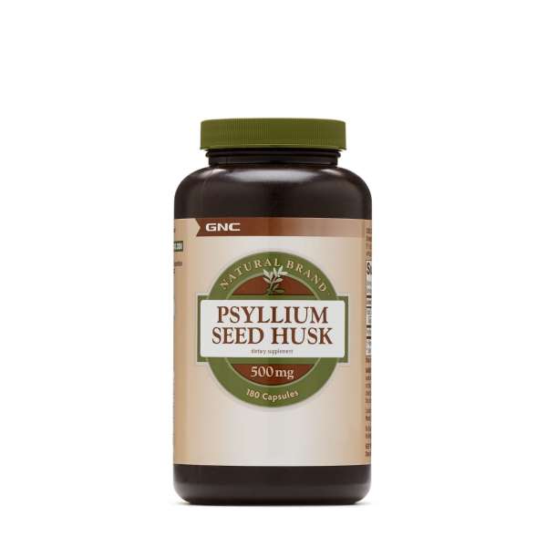GNC NATURAL BRAND PSYLLIUM SEED HUSK 500 MG 180 CAPSULES